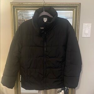 J. Crew Black Puffer Jacket